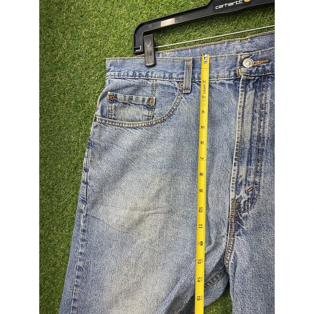 Levis 569 Jean Shorts Mens 38 Workwear Denim Relaxed Fit Wide Leg Work Skater
